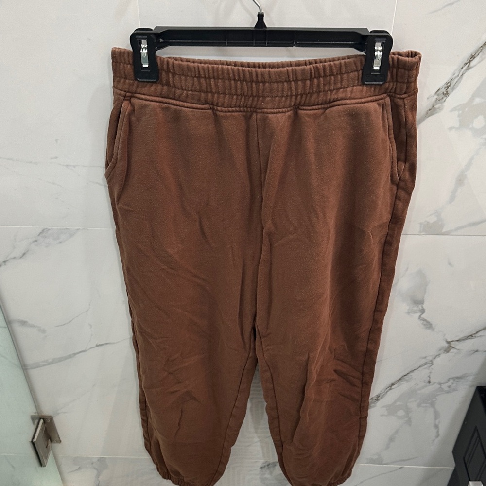 American Eagle 77 Women’s M/M/M Brown Sweat Lounge Pants 2 Side pockets.